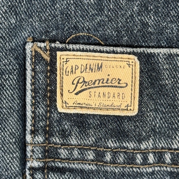 Vintage Gap Denim Coat Mens Large Gray Wool Lined Chore Barn Plaid Relaxed - Picture 3 of 10